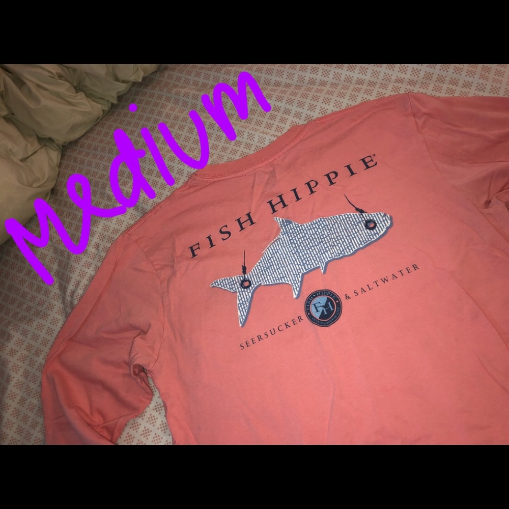 long sleeve super comfortable fish hippie tee